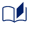 line graphic of an open book