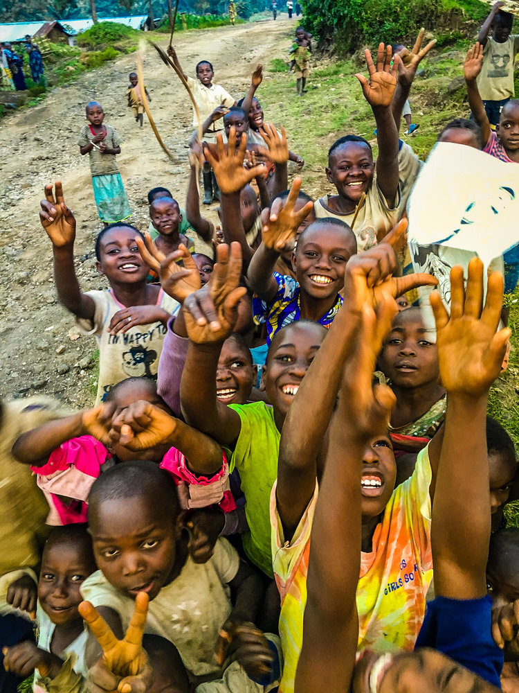  Children from the village in Rumangabo, Congo 