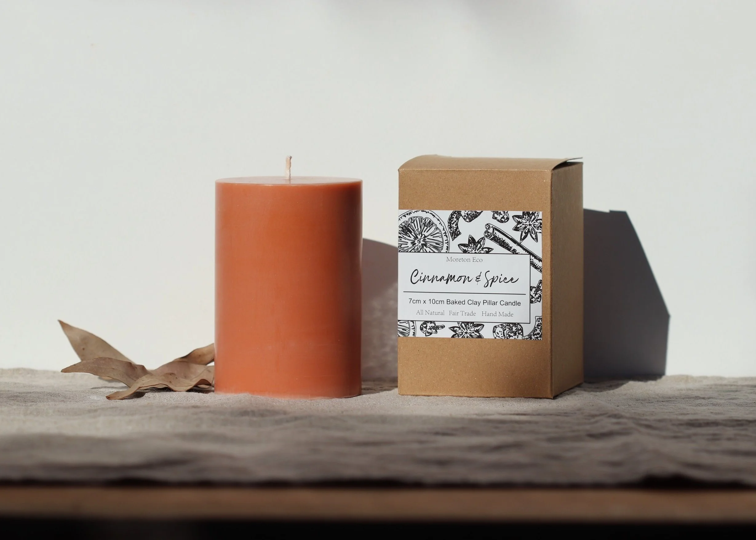 Cinnamon & Spice Eco Pillar Candle