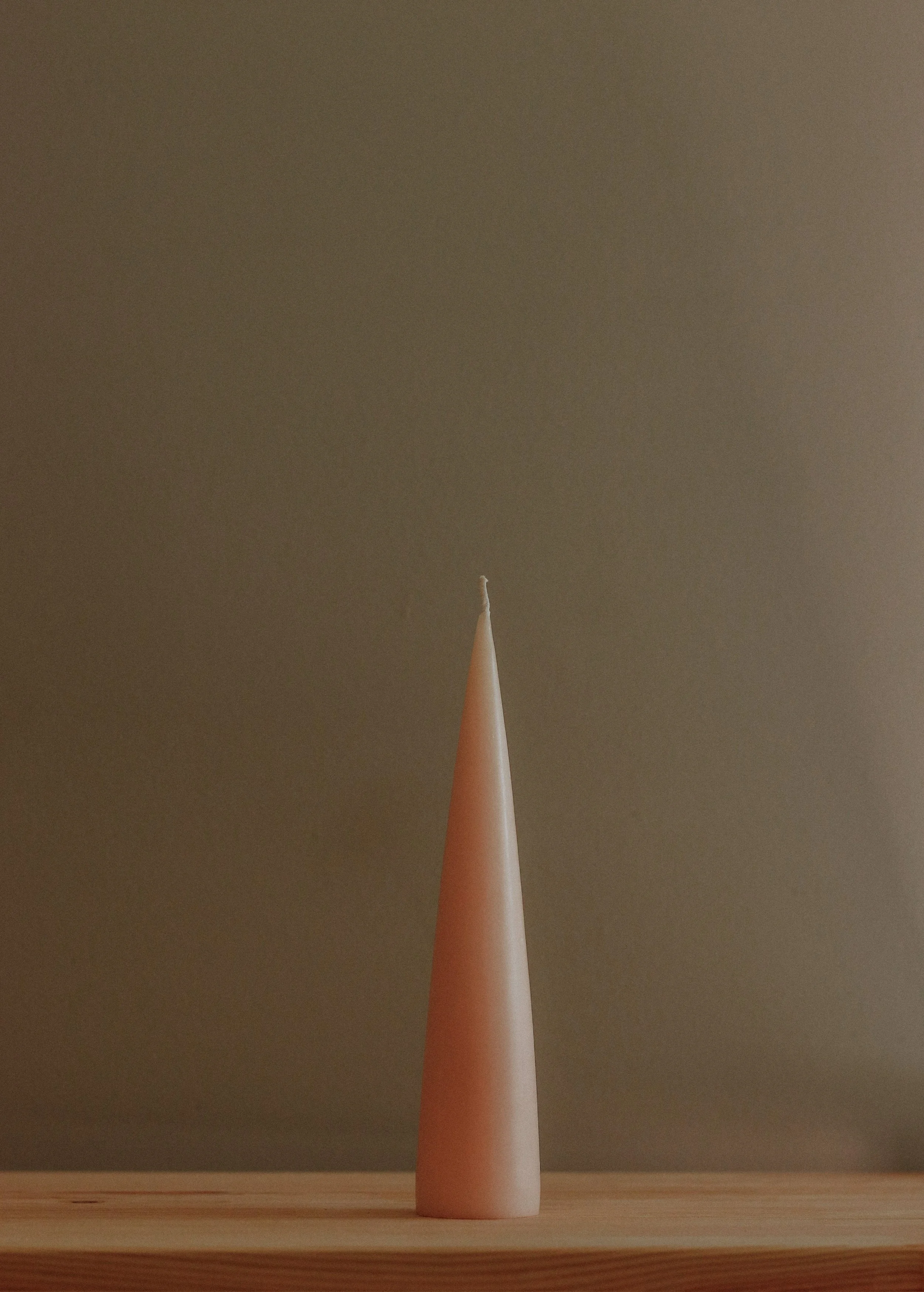 Unscented Eco Cone Candle Nude - 20cm