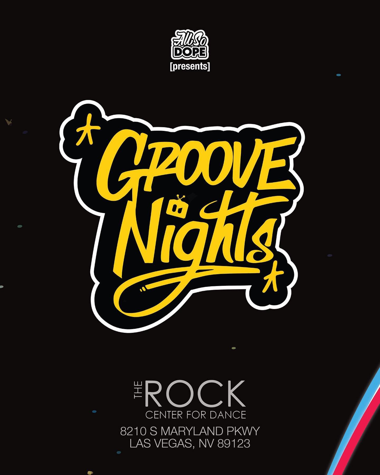 REGISTRATION IS NOW OPEN!
[Link in Bio]
www.allsodope.com/events

All So DOPE presents: Groove Nights
11.04.22
8:30 PM-10:30 PM
@therockcenterfordance

OUR SPONSORS:
@thedopeshow.crew
@swarmbrand 
@versatilepartylv

Interested in sponsoring?
info@all