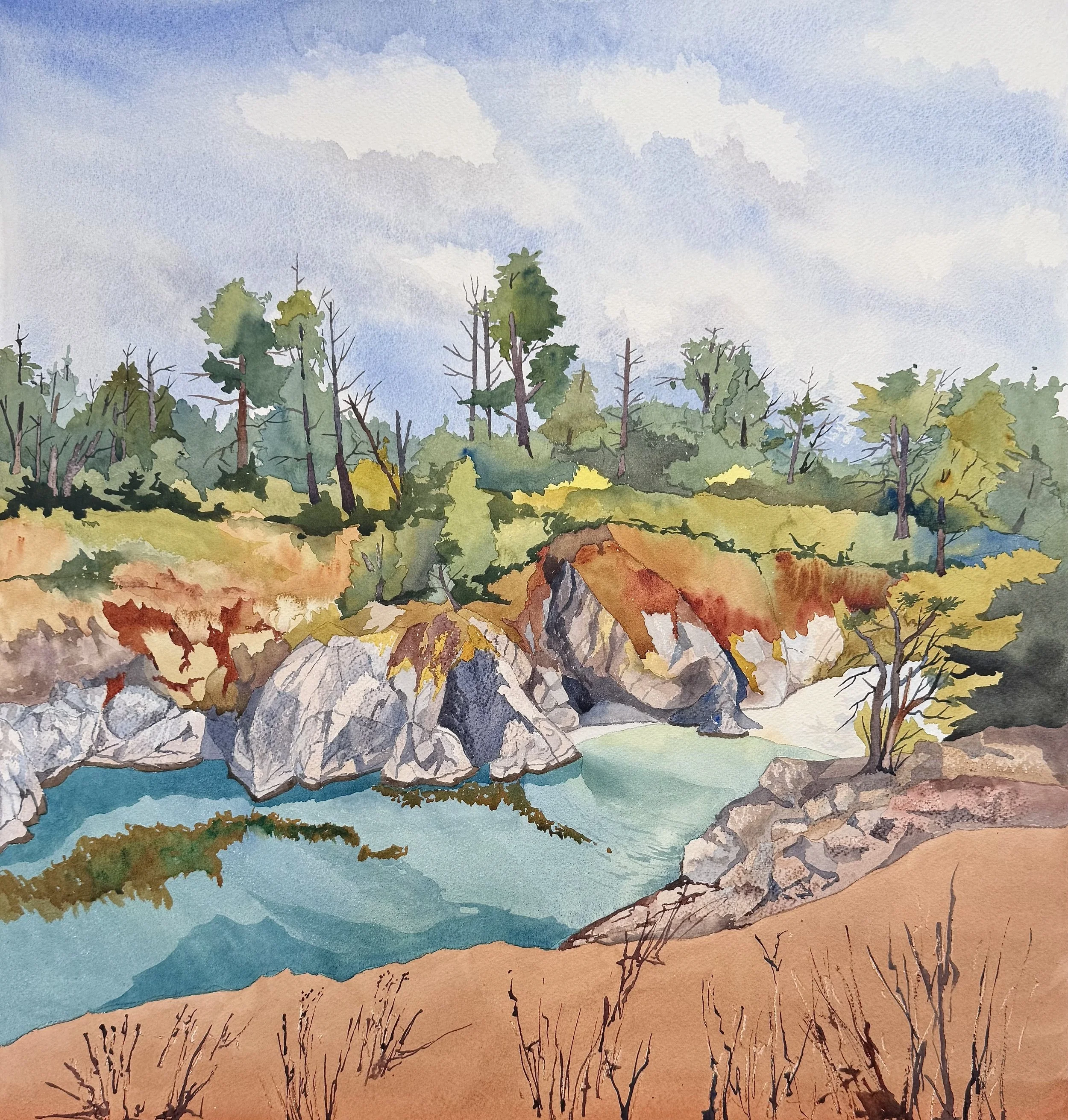 Point Lobos Cove , Carmel, CA.  
28x29  $ 2,085.00