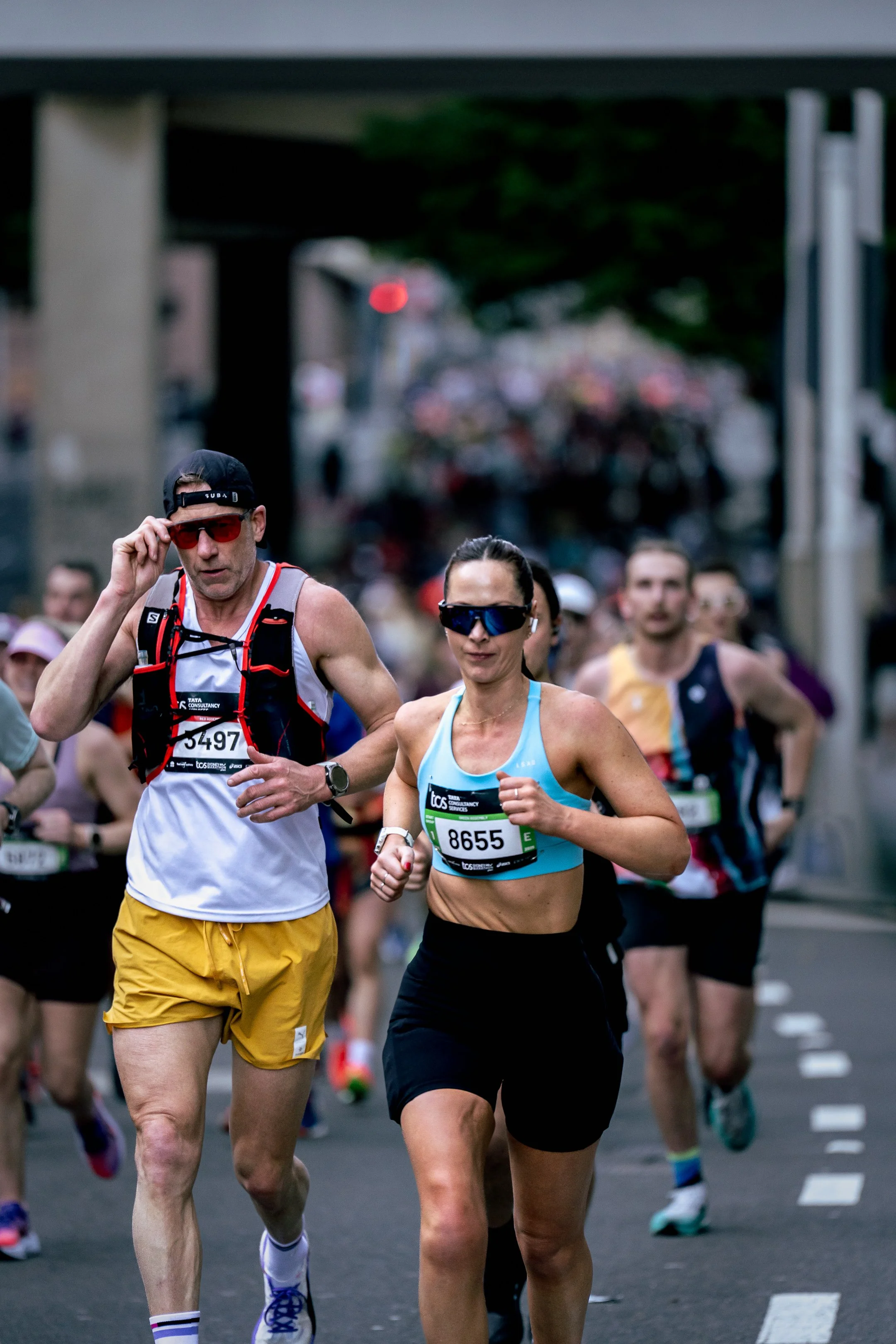 Sydney Marathon crowd.