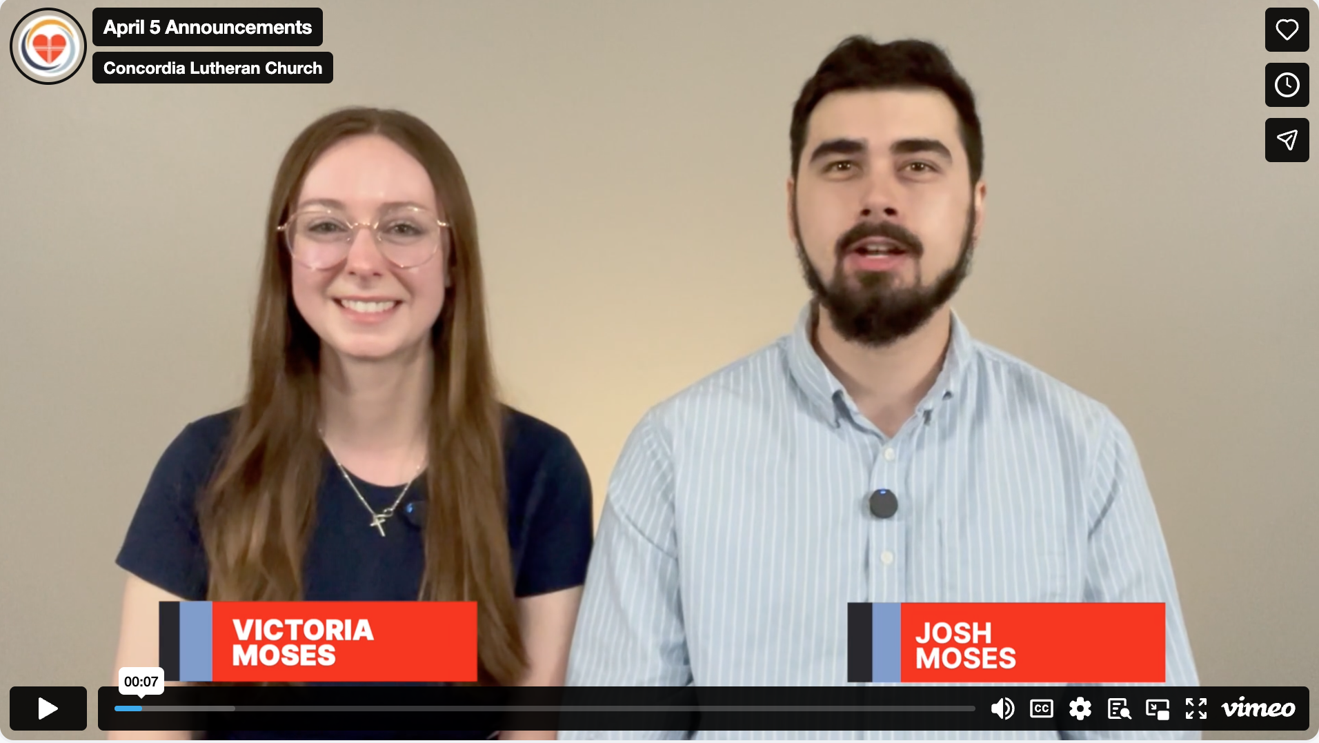 Hear the Moses’ Story