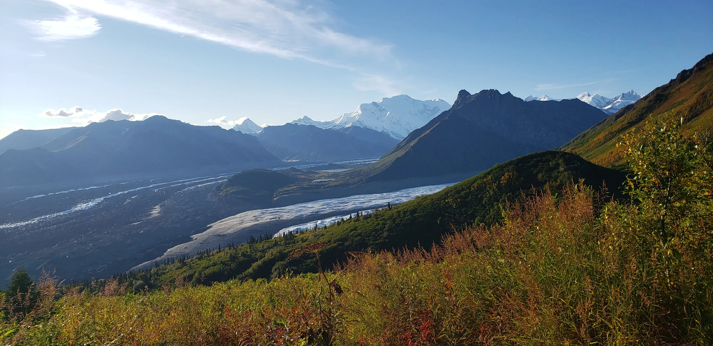View from Bonanza Ridge above Kennicott