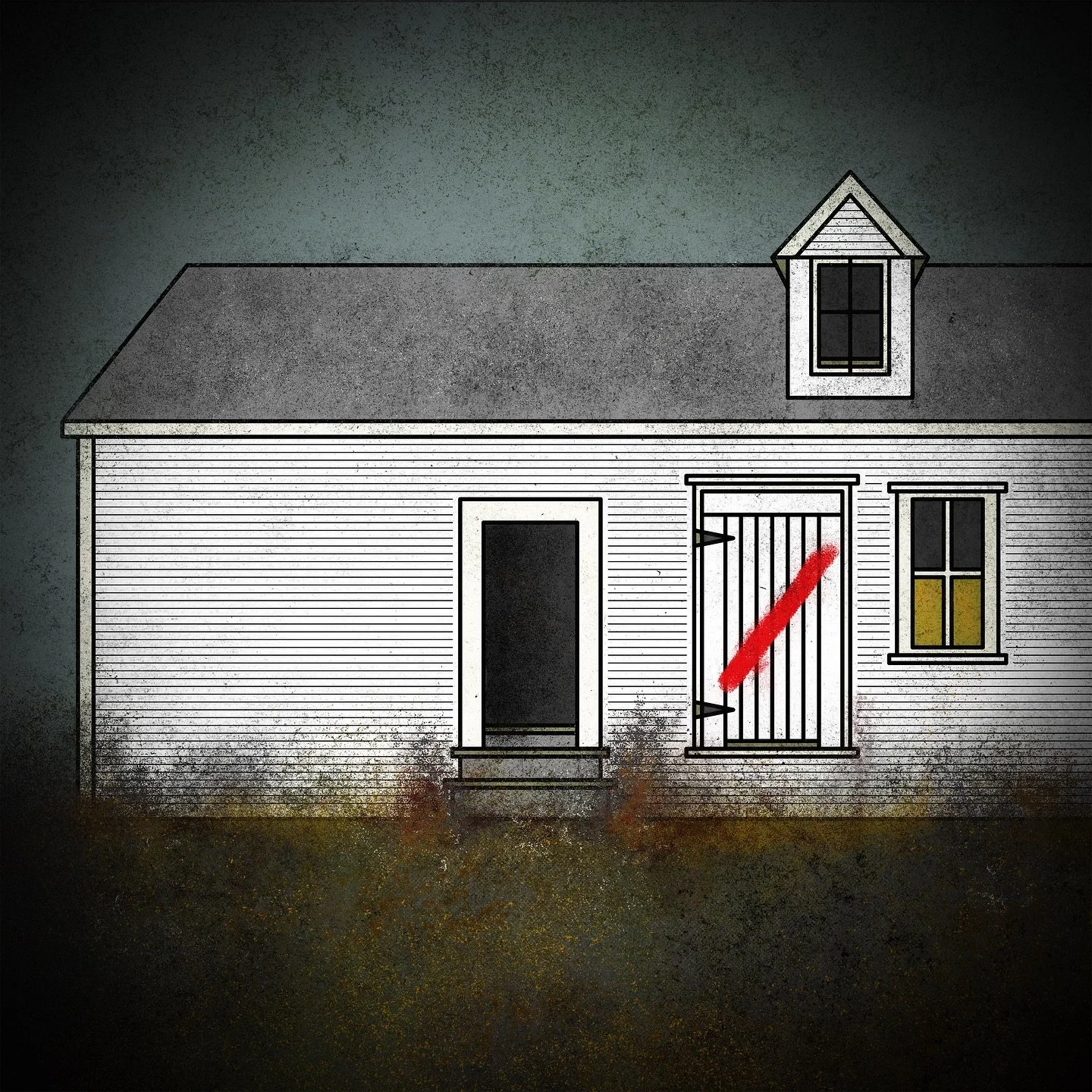 THOSE WE DON&rsquo;T SPEAK OF

☠️ 👹 😱 👹 ☠️ 

For @retrosupply #frightfall2025, Day 3 brings Haunted Houses, which come in many, many different forms. 

Fright-Fall 2025 showed up exactly as the air started getting crisp here in New England, which 
