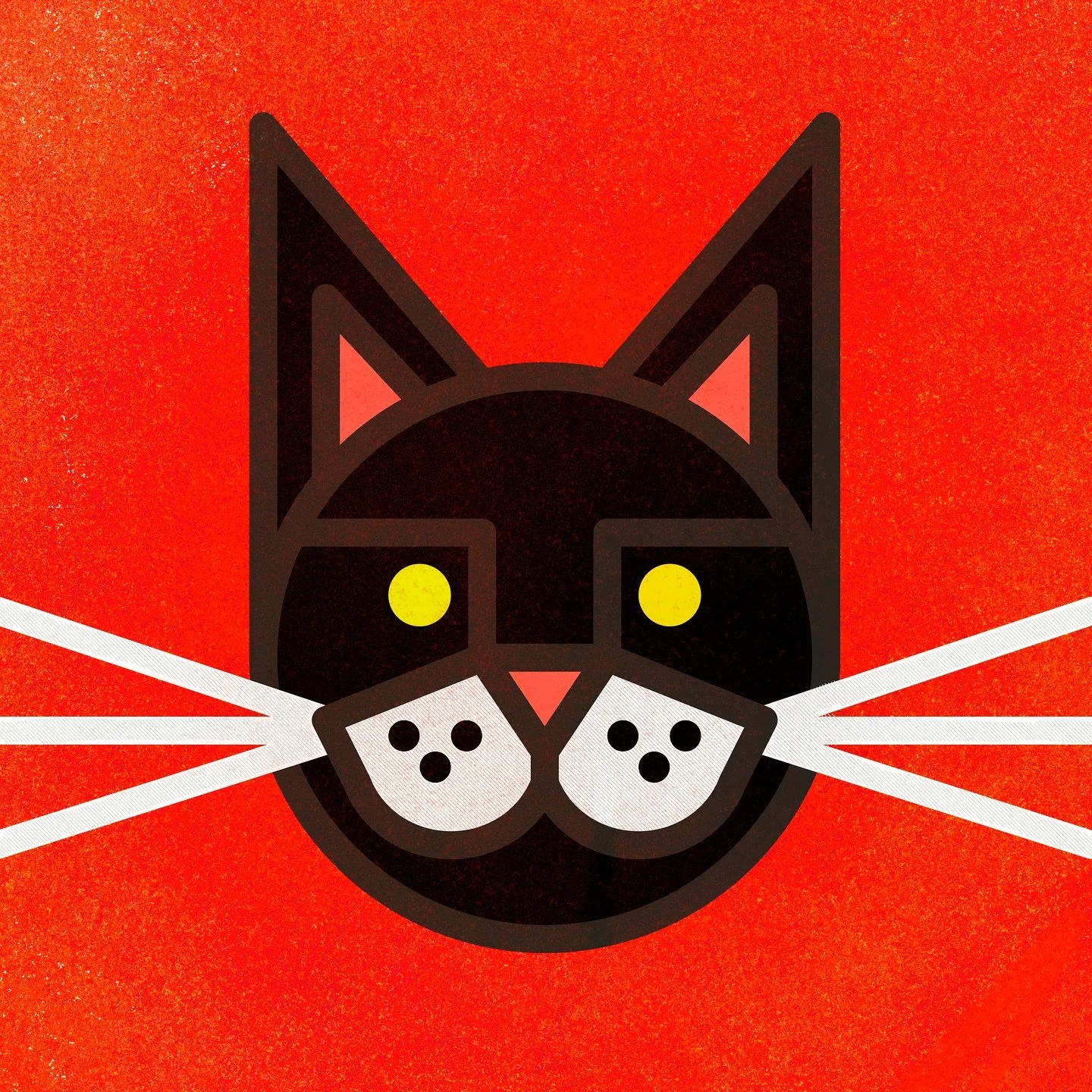 A GOOD LUCK BLACK CAT!

🐈&zwj;⬛ 🍀 🎃 🍀 🐈&zwj;⬛ 

Another @retrosupply #frightfall2025 prompt&mdash;a black cat! Any time some jabroni tries to tell you black cats are bad luck, you look &lsquo;em in the eye and you tell them they&rsquo;re dimmer 