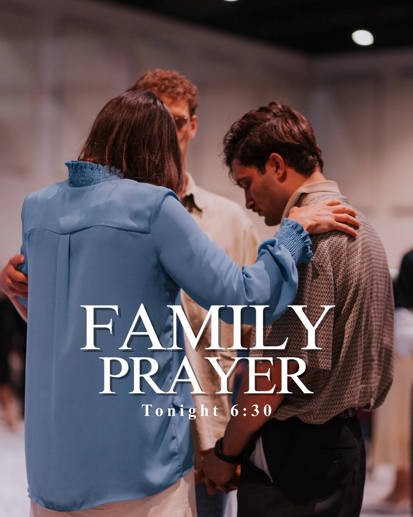 The schedules are full. The distractions are many. But time with God is our greatest need.

Join us for Family Prayer tonight at 6:30 PM.