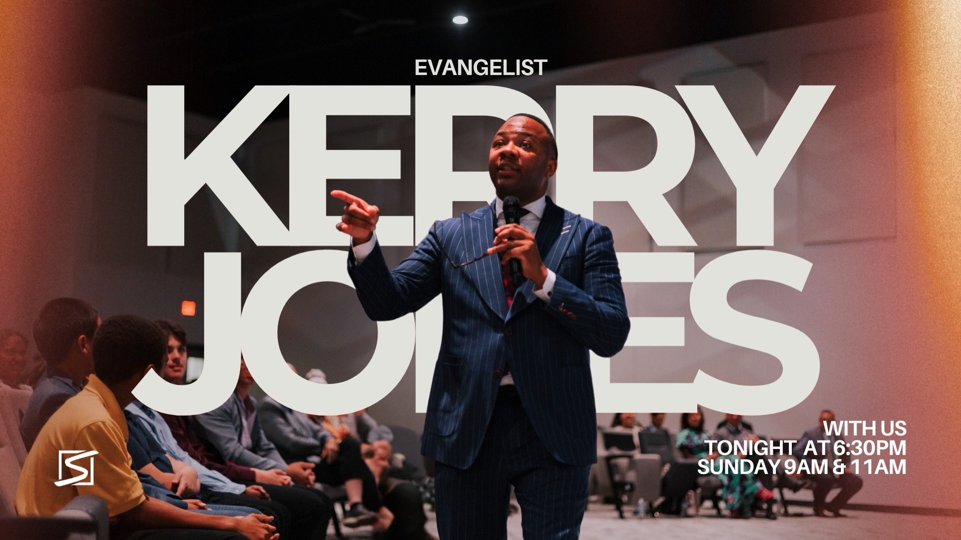 We&rsquo;re coming with expectation! 🔥 Join us tonight for a powerful time in God&rsquo;s presence with Evangelist Kerry Jones. Don&rsquo;t miss it!
Tonight at 6:30 PM | Sunday at 9 AM &amp; 11 AM
