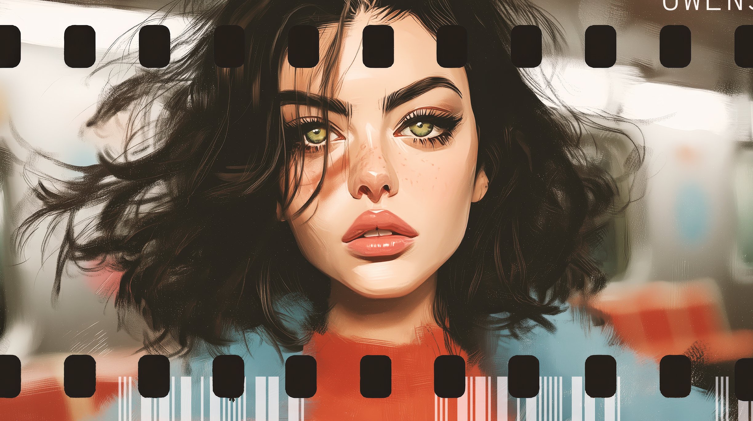 Emma in NYC: Subway #3 (34 x 19 Image)