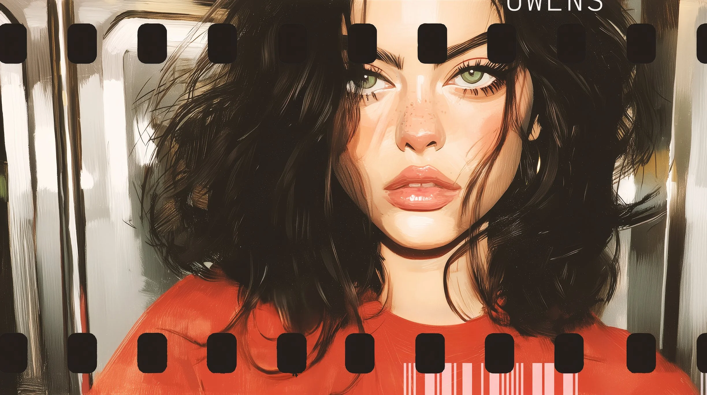 Emma in NYC: Subway #1 (34 x 19 Image)