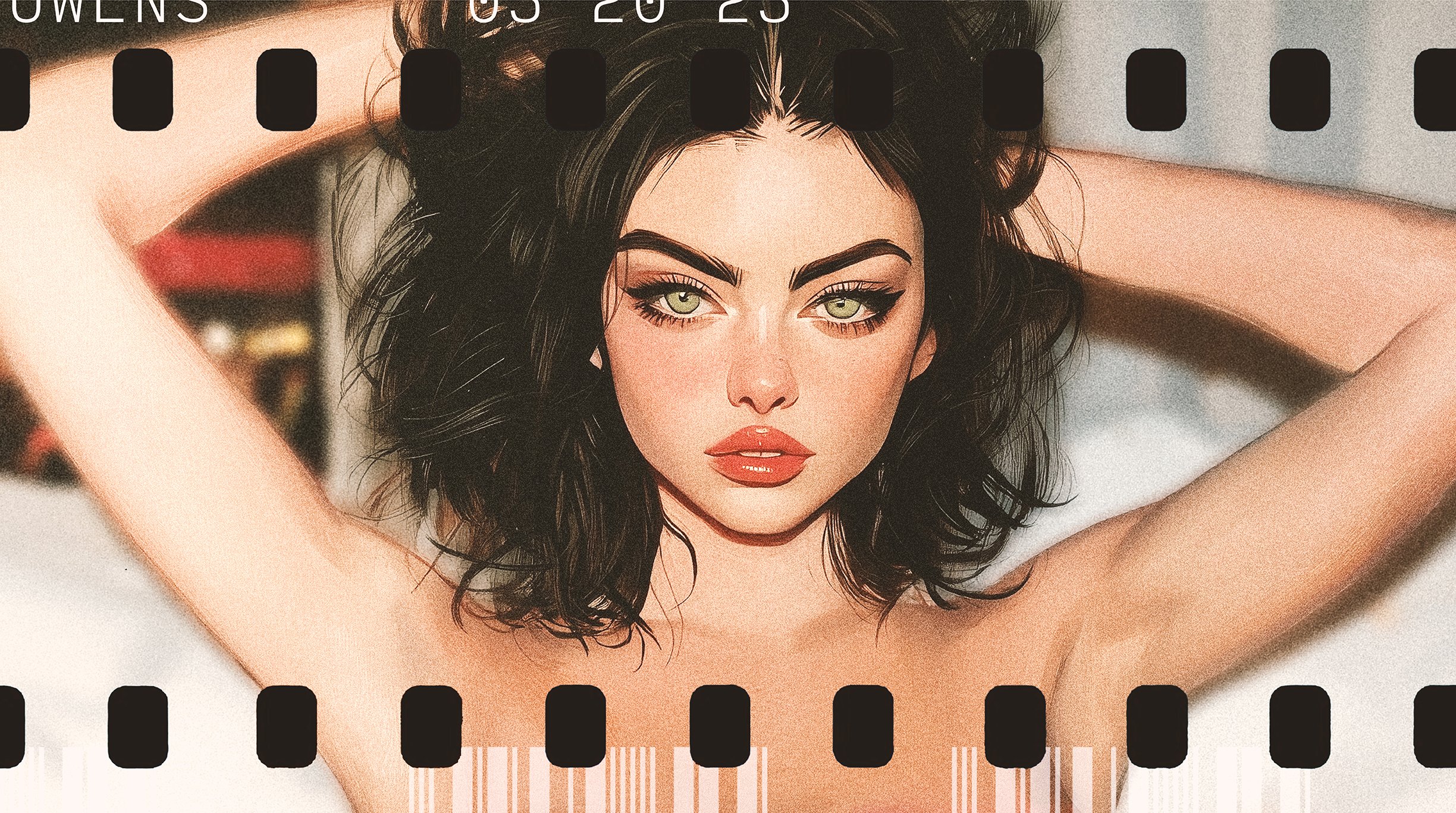 Emma in Paris #2 (34 x 19 Image)