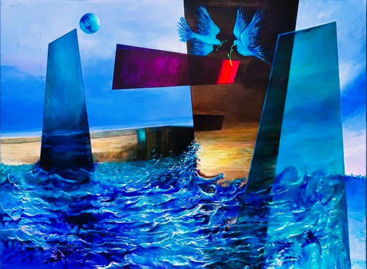 ACHIEVING LIFE IN OTHER WORLDS by Garay Bazán.1985 © 2025 NY USA
