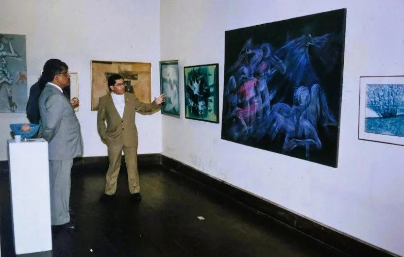 "Hope, " painting by Luis A. Garay in exhibition in The House of Osambela | The Centro Cultural Inca Garcilaso de la Vega where cultural institutions such as the Peruvian Institute of Hispanic Culture and the Hispanic-Peruvian Feminine Circle. |The P