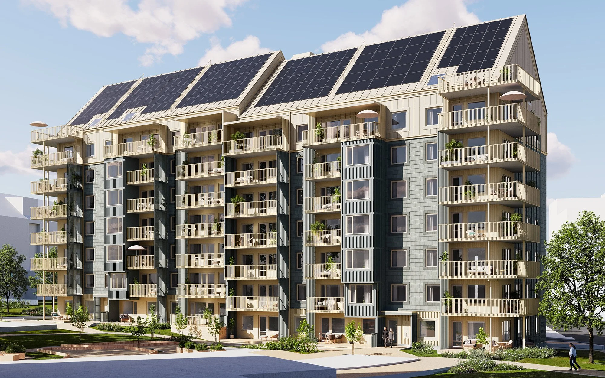 Bostadsväljare rendering Innegård