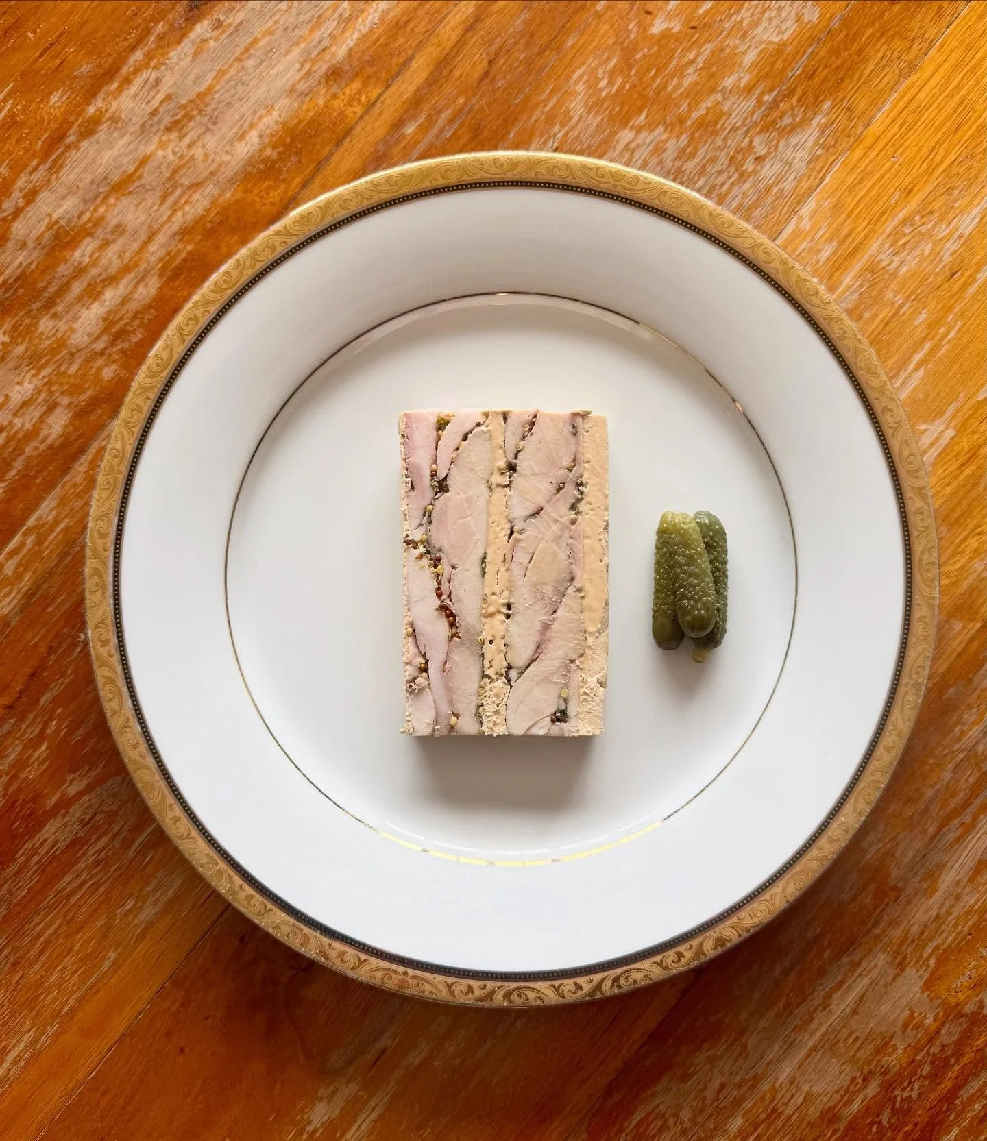 Terrine of Chicken, Foie Gras, Savagnin &amp; Mustard. Served with Warm Duck Fat Toast. 

#enterthroughthegiftshop