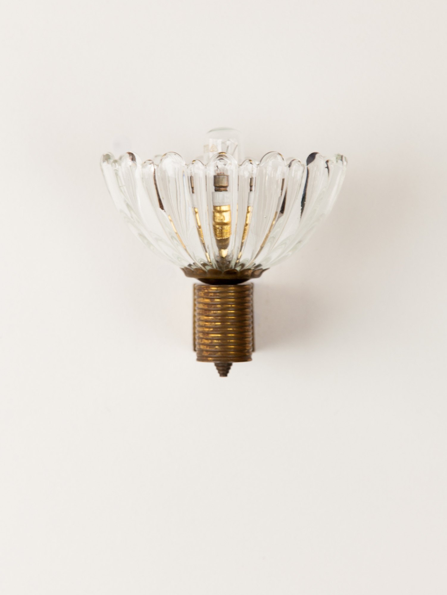Vintage Art Deco Barovier Sconce, Italy, 1940s