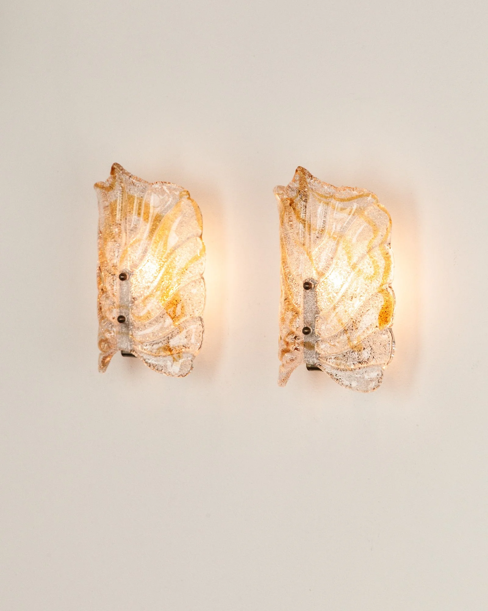Aesthetiker Wall Lights Orrefors White Amber Glass Brass Leaf Vintage_0006__MG_1241.jpg