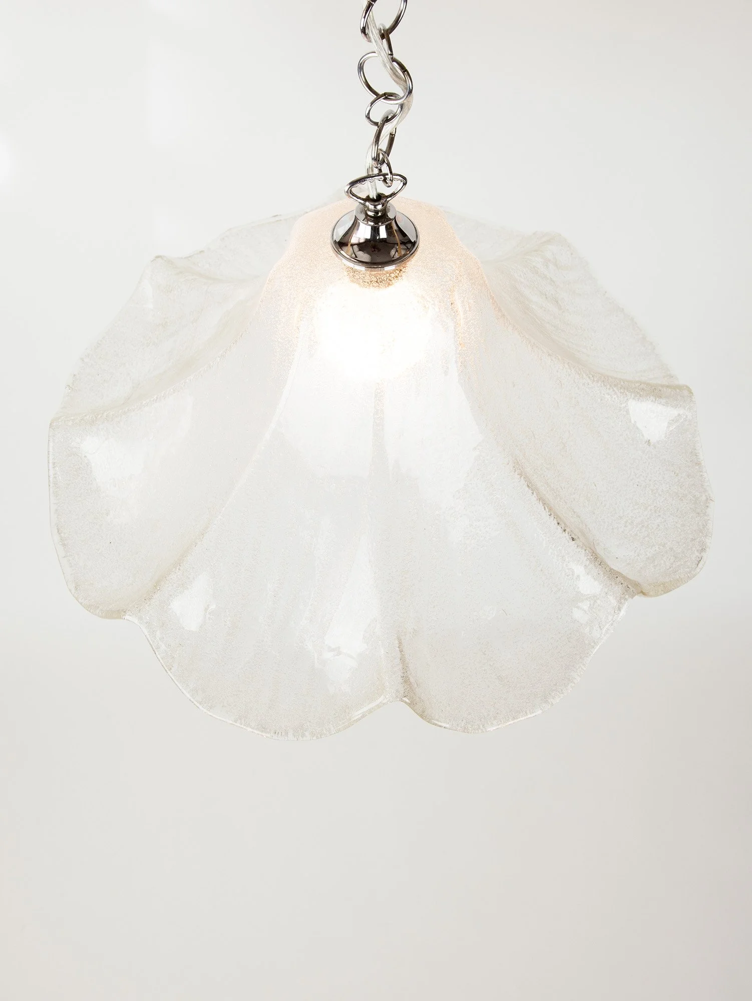 Vintage Italian Murano Glass Fazzoletto Ceiling Pendant