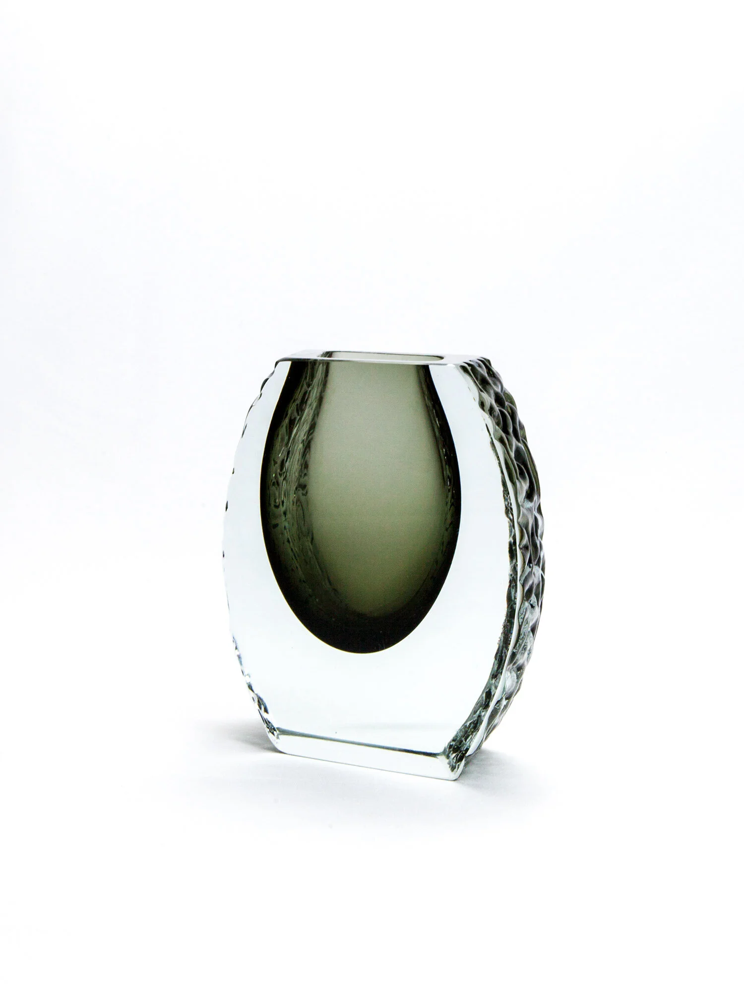 Aesthetiker | Murano Mandruzzato Vase Grey | Italian 70s