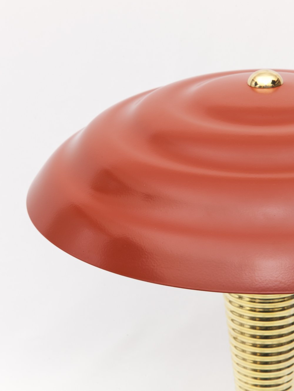 Aesthetiker  Large Brass and Glass italian Table Lamp, 1950s — Aesthetiker