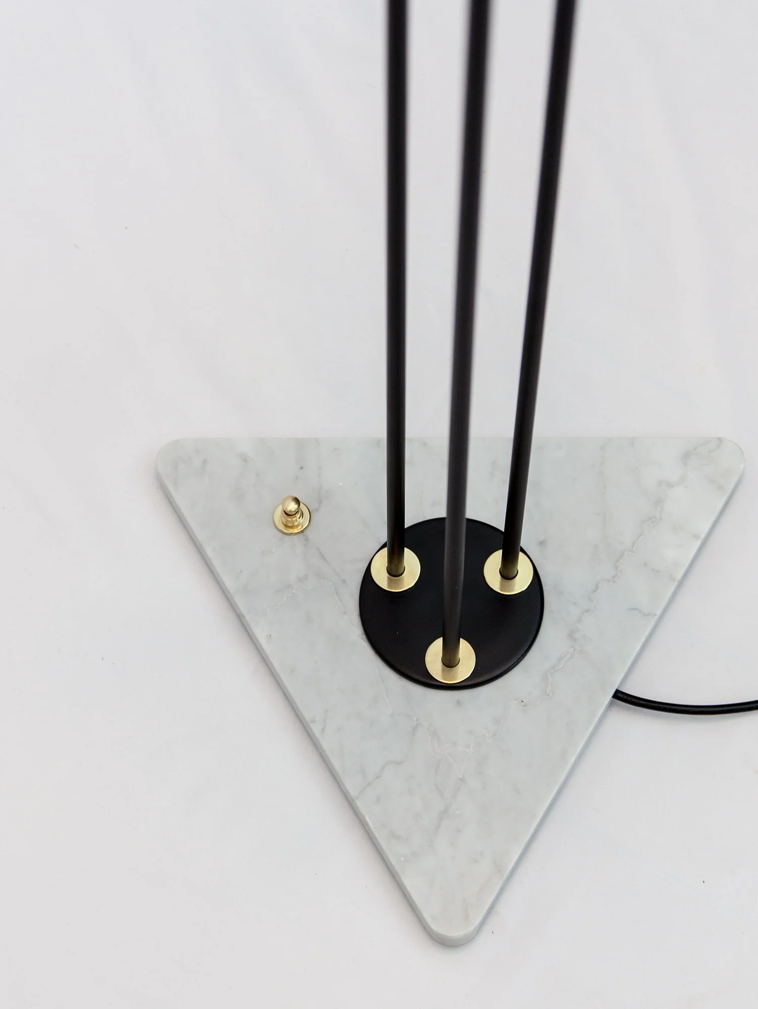 Aesthetiker | Vintage Stilnovo Glass & Marble Floor Lamp, Italy, 1950s