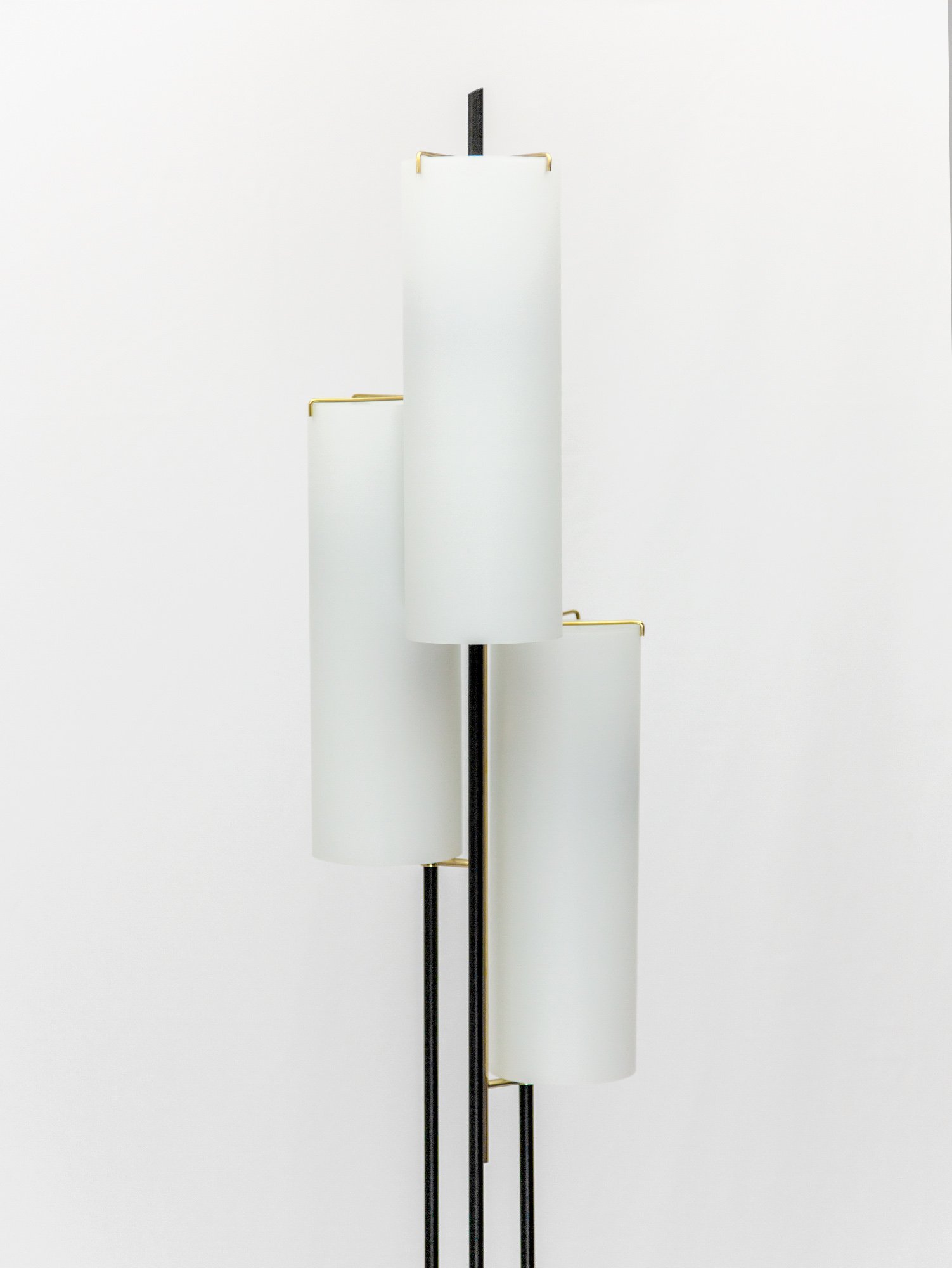 Aesthetiker | Vintage Stilnovo Glass & Marble Floor Lamp, Italy, 1950s