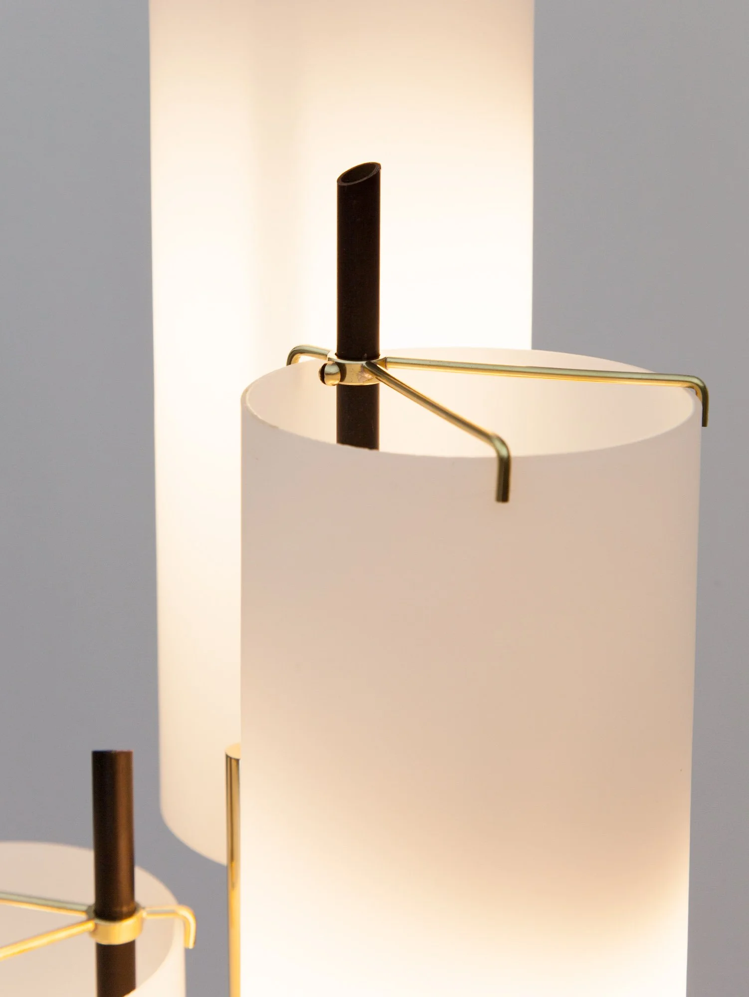 Aesthetiker | Vintage Stilnovo Glass & Marble Floor Lamp, Italy, 1950s