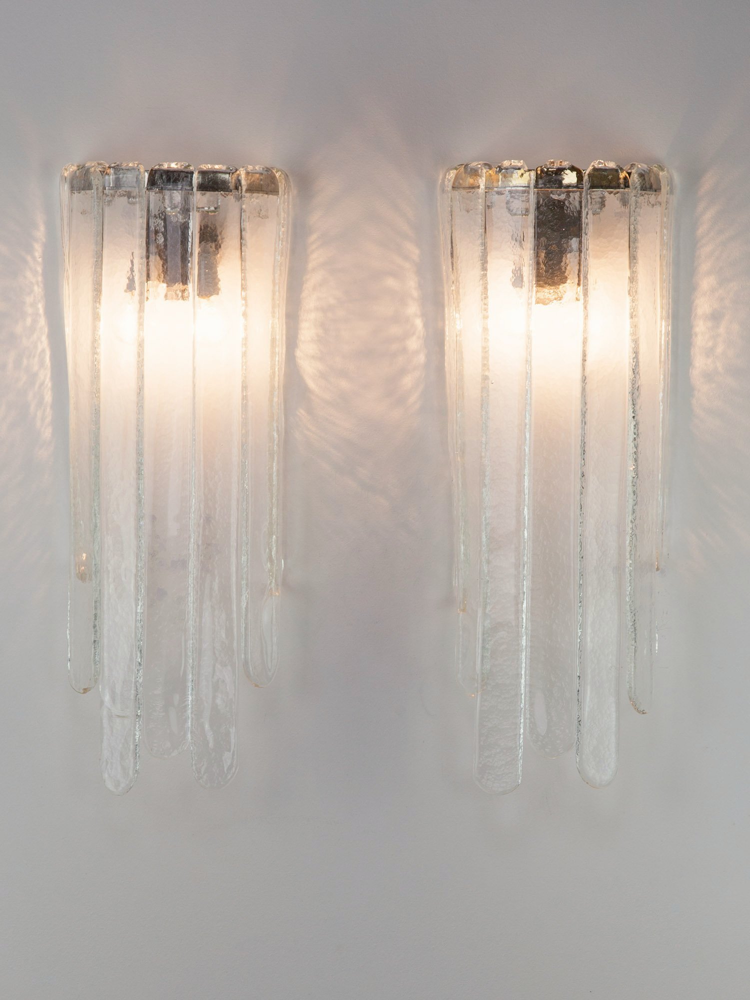 Waterfall Wall Lights by Carlo Nason for Mazzega