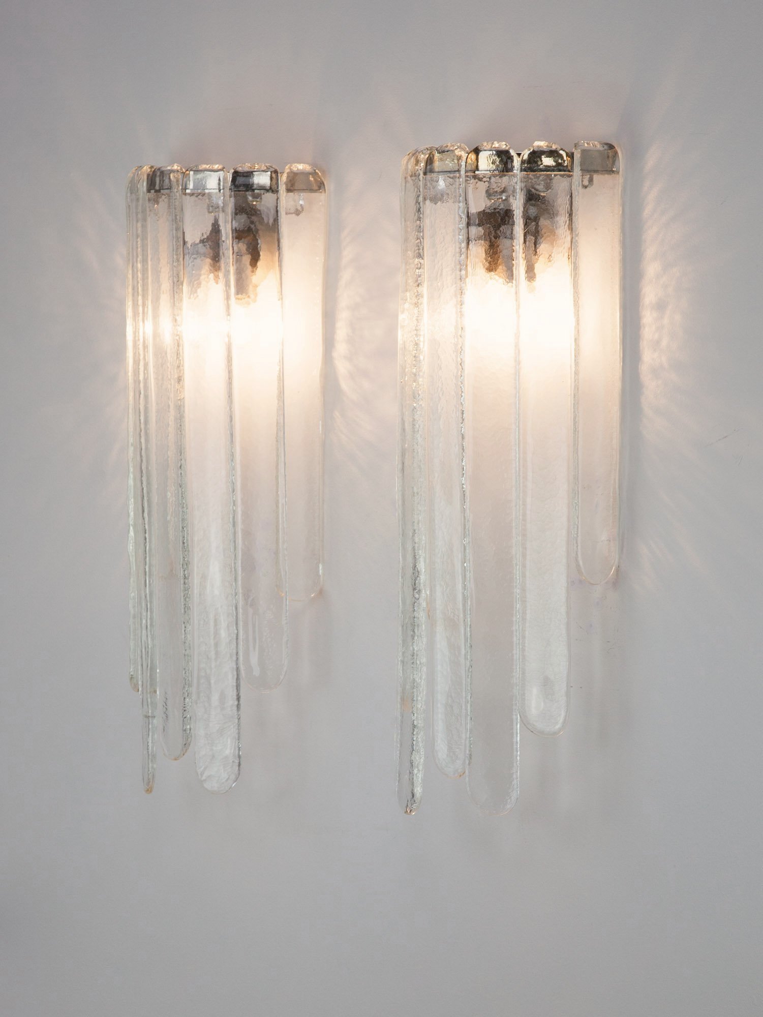 Waterfall Sconces by Carlo Nason for Mazzega