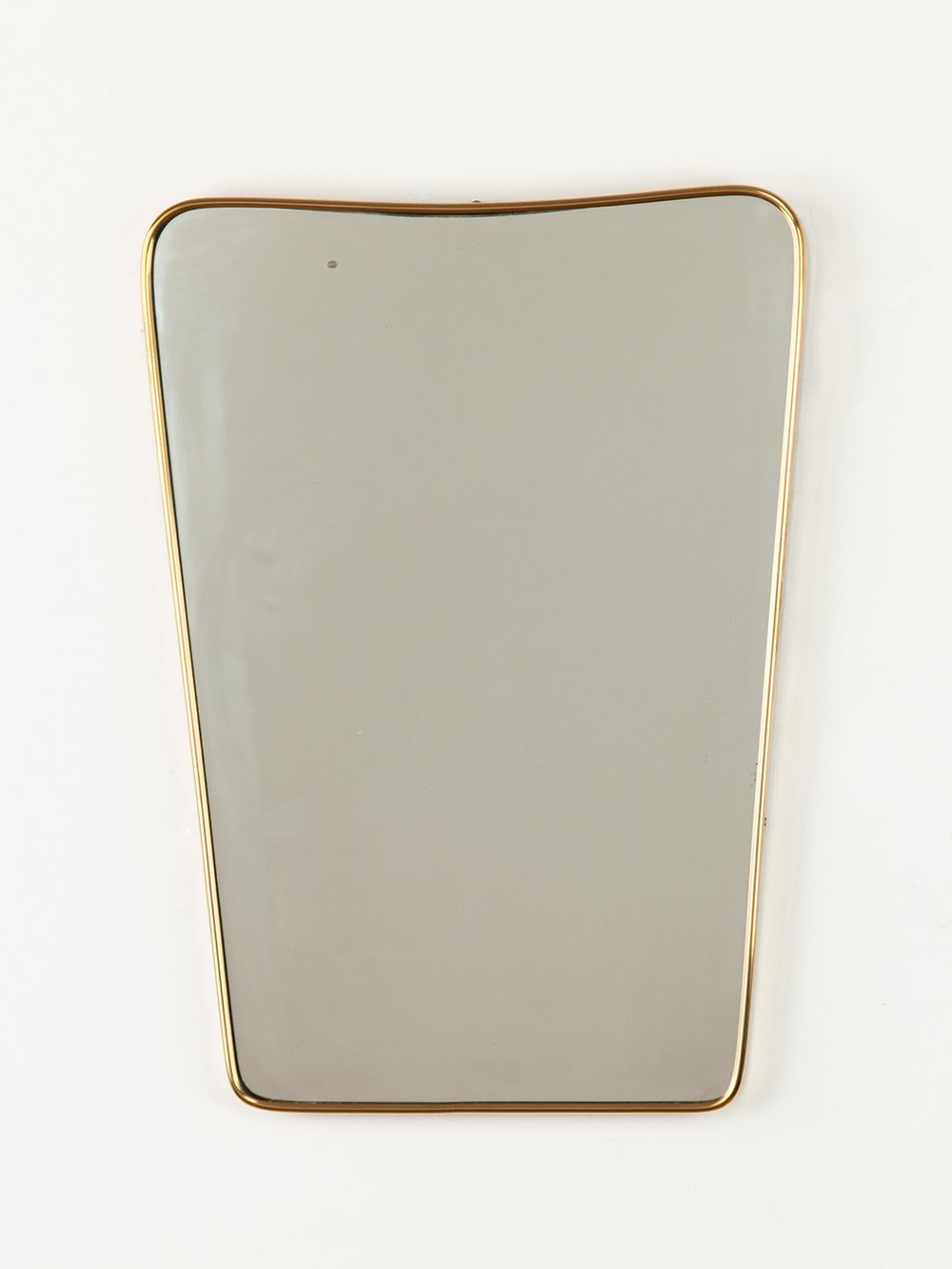 Vintage Italian Brass Gio Ponti Style Mirror, 1960s — Aesthetiker