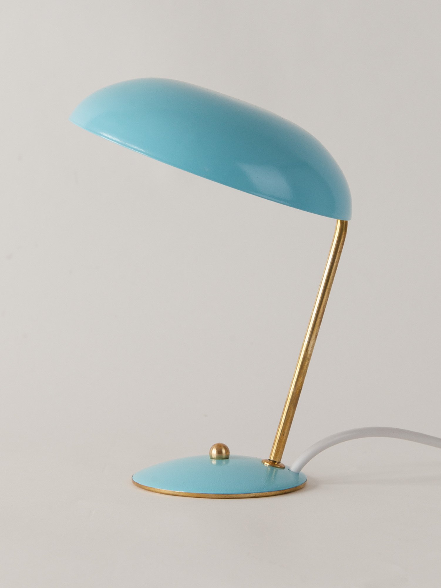 Aesthetiker  Large Brass and Glass italian Table Lamp, 1950s — Aesthetiker