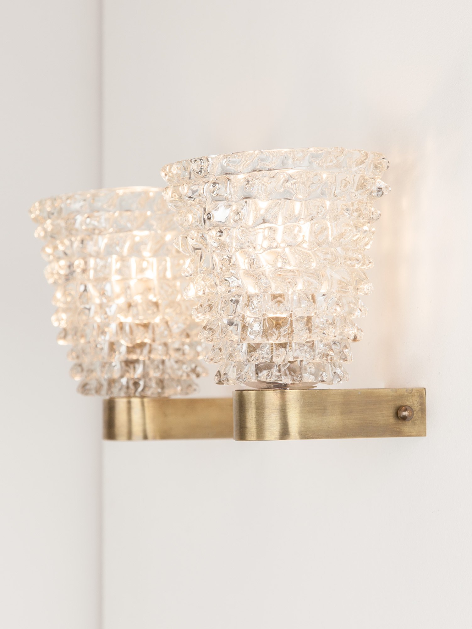 Pair of Barovier Rostrato Wall Lights, Italy, 1950s