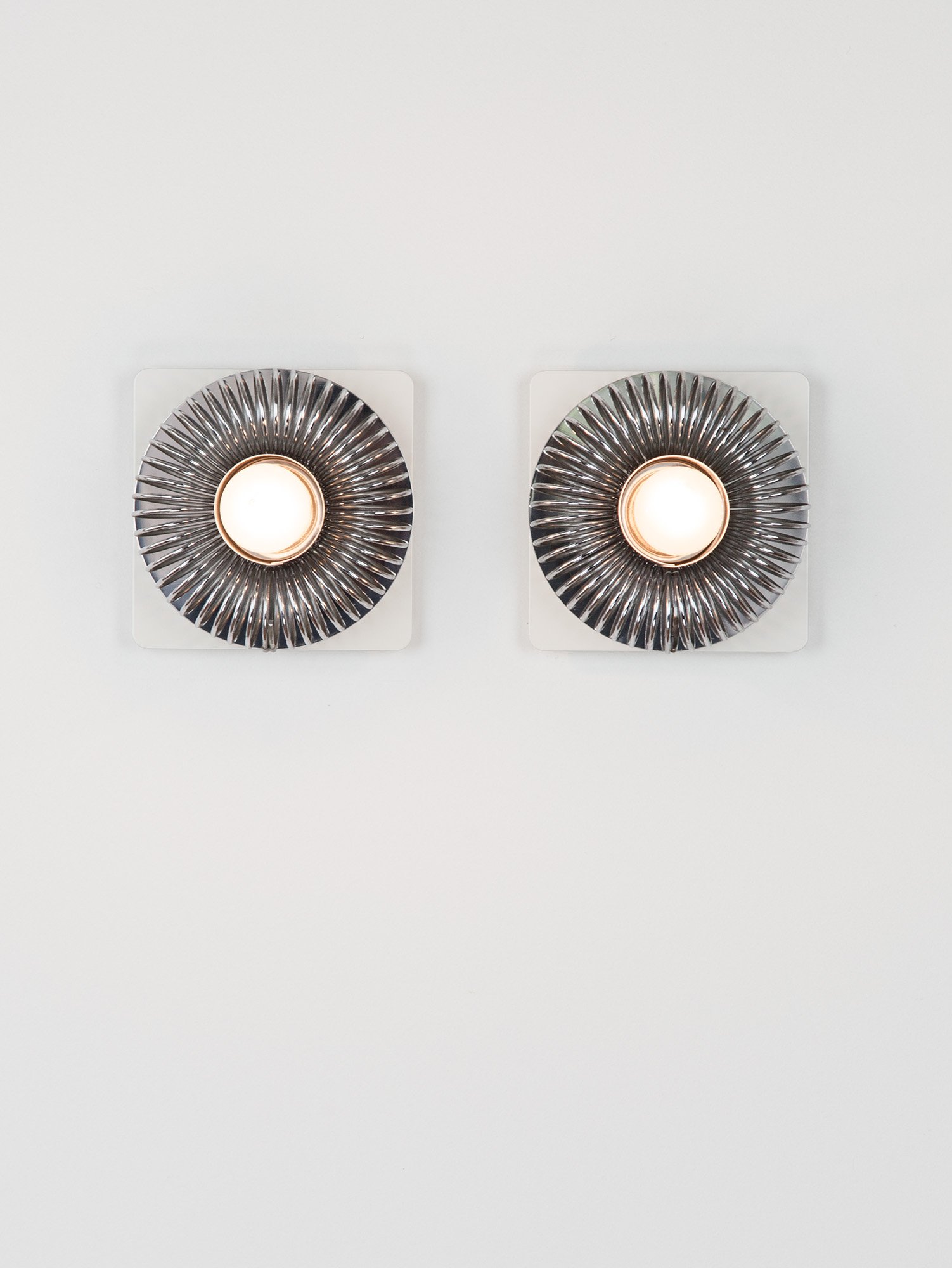 Pair of Spring Sconce by Andrea Lazzari for Morosini, Italy, 1960s
