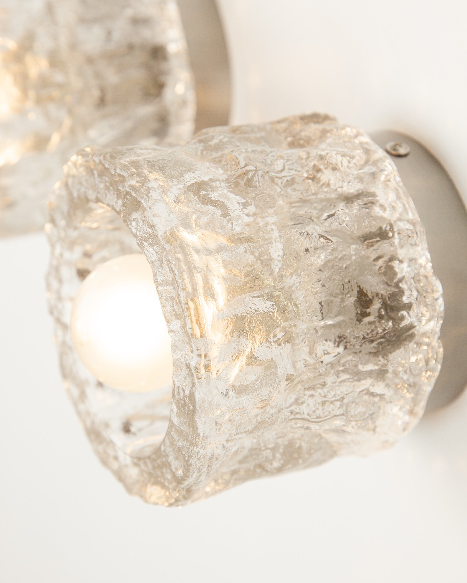 Vintage Peill Putzler Glass Wall Lights