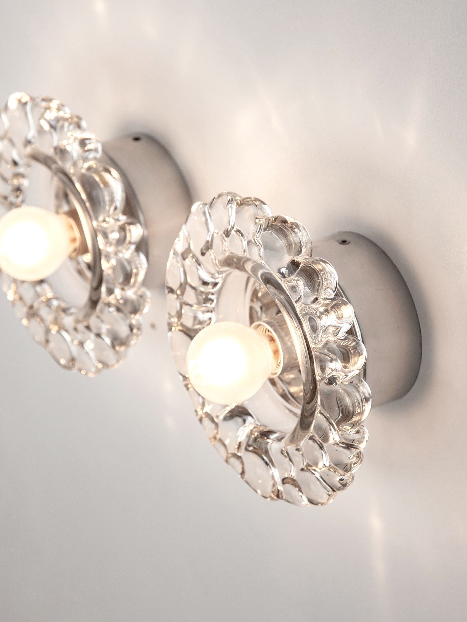 Hillebrand Bubble Glass Sconces