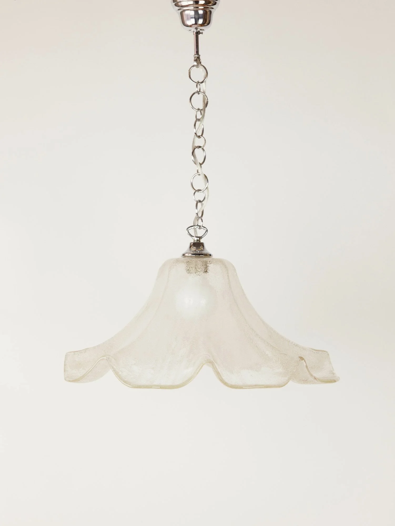 Vintage Italian Murano Glass Fazzoletto Ceiling Pendant