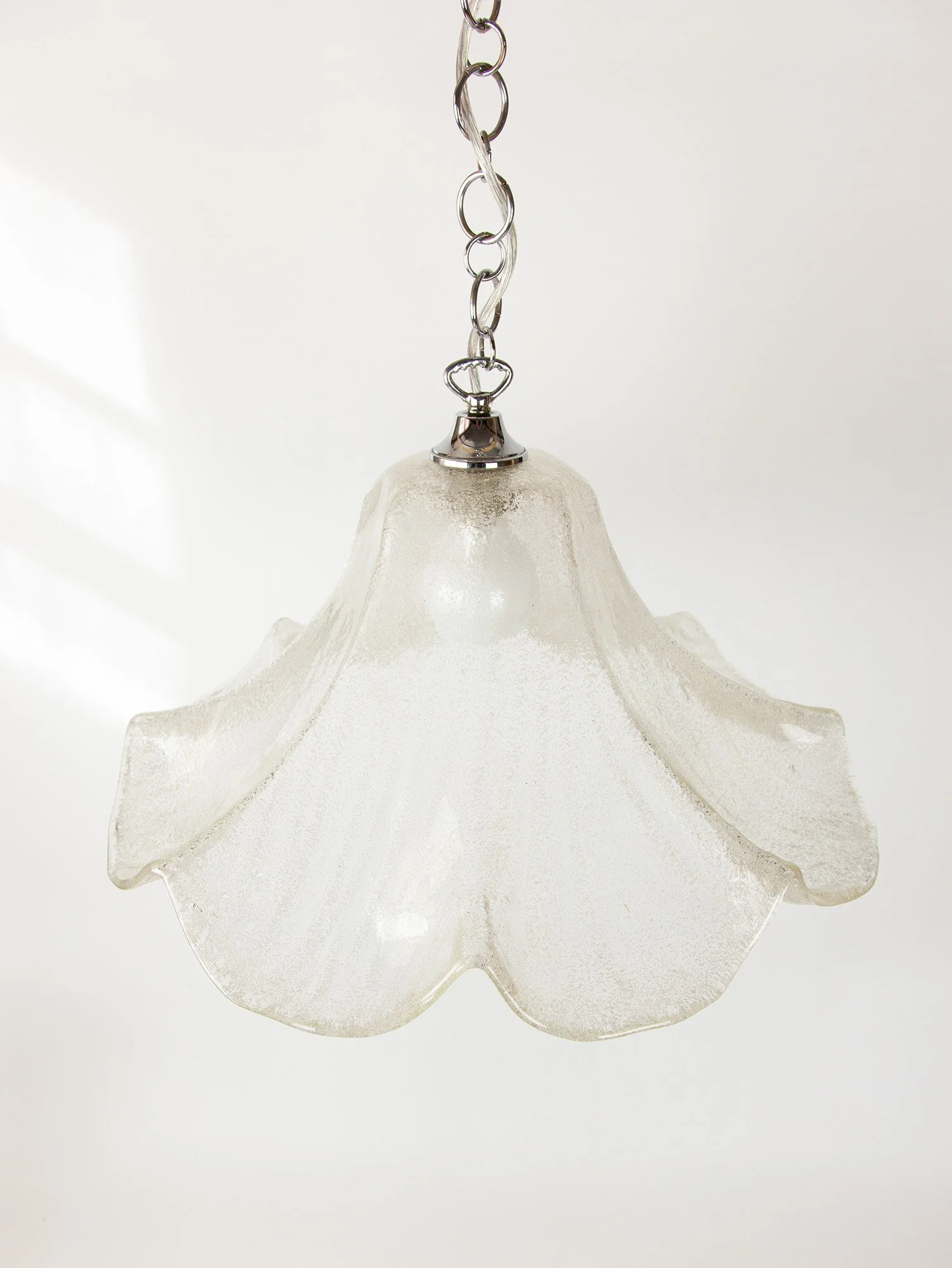 Vintage Italian Murano Glass Fazzoletto Ceiling Pendant
