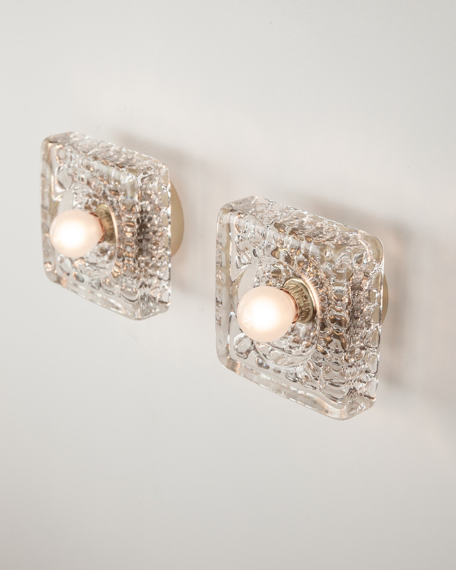 Vintage Hillebrand Murano Sconces