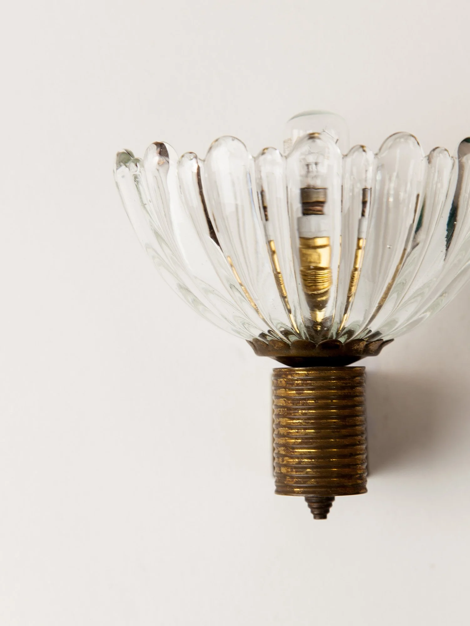 Vintage Art Deco Barovier Sconce, Italy, 1940s