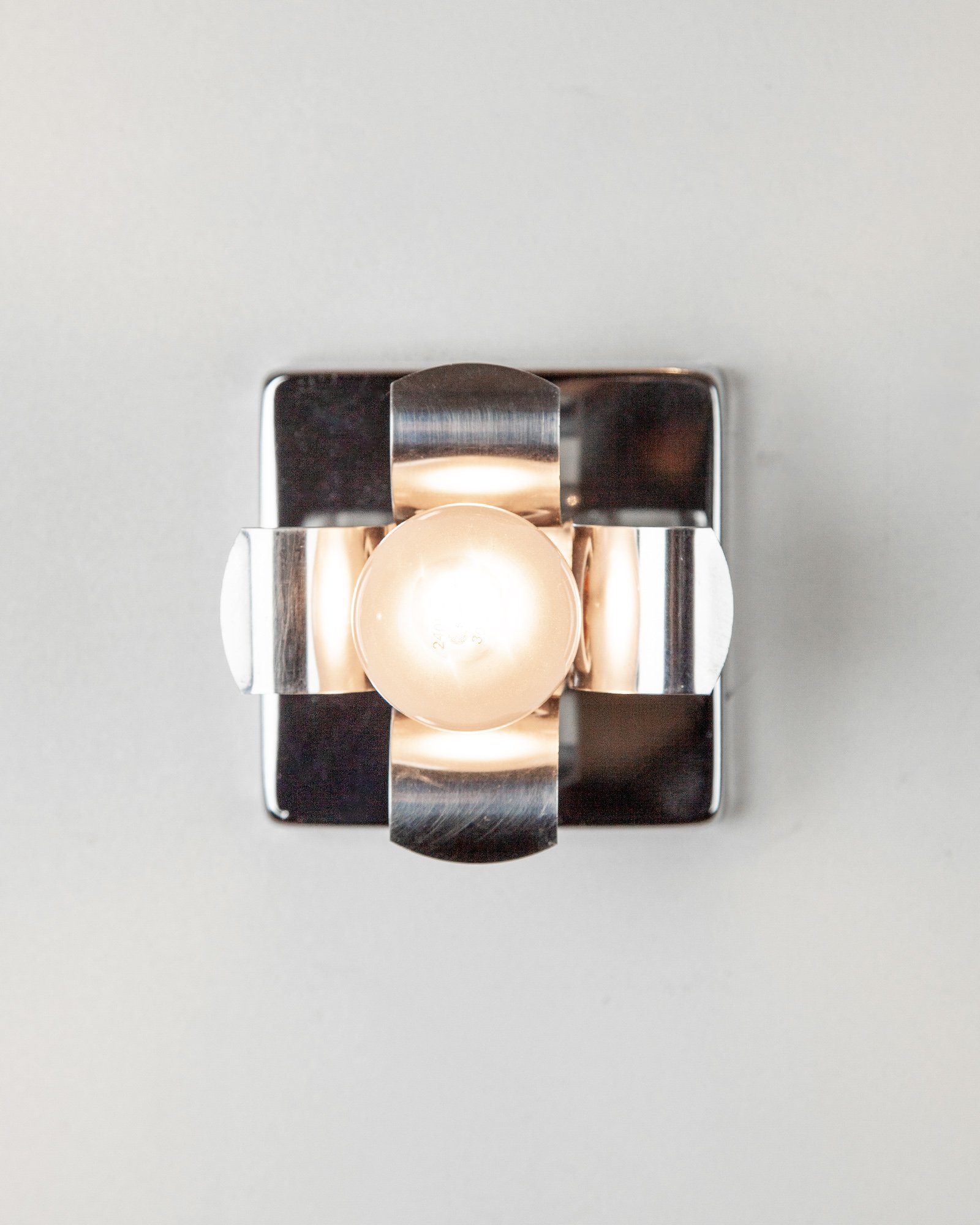 Italian Vintage Chrome Sconces
