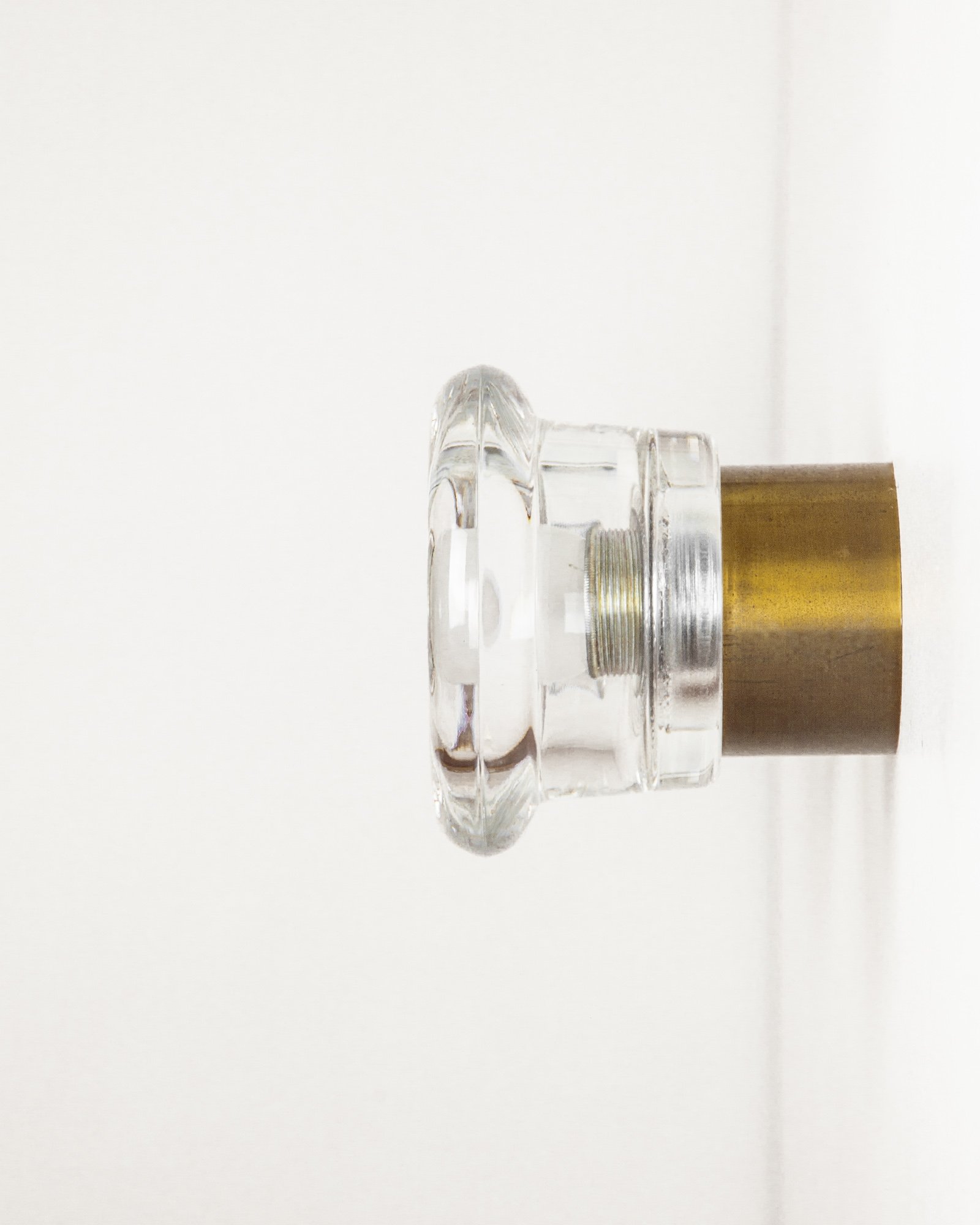 Pair of Glass & Brass Sconces by Cosack, Germany, 1970s