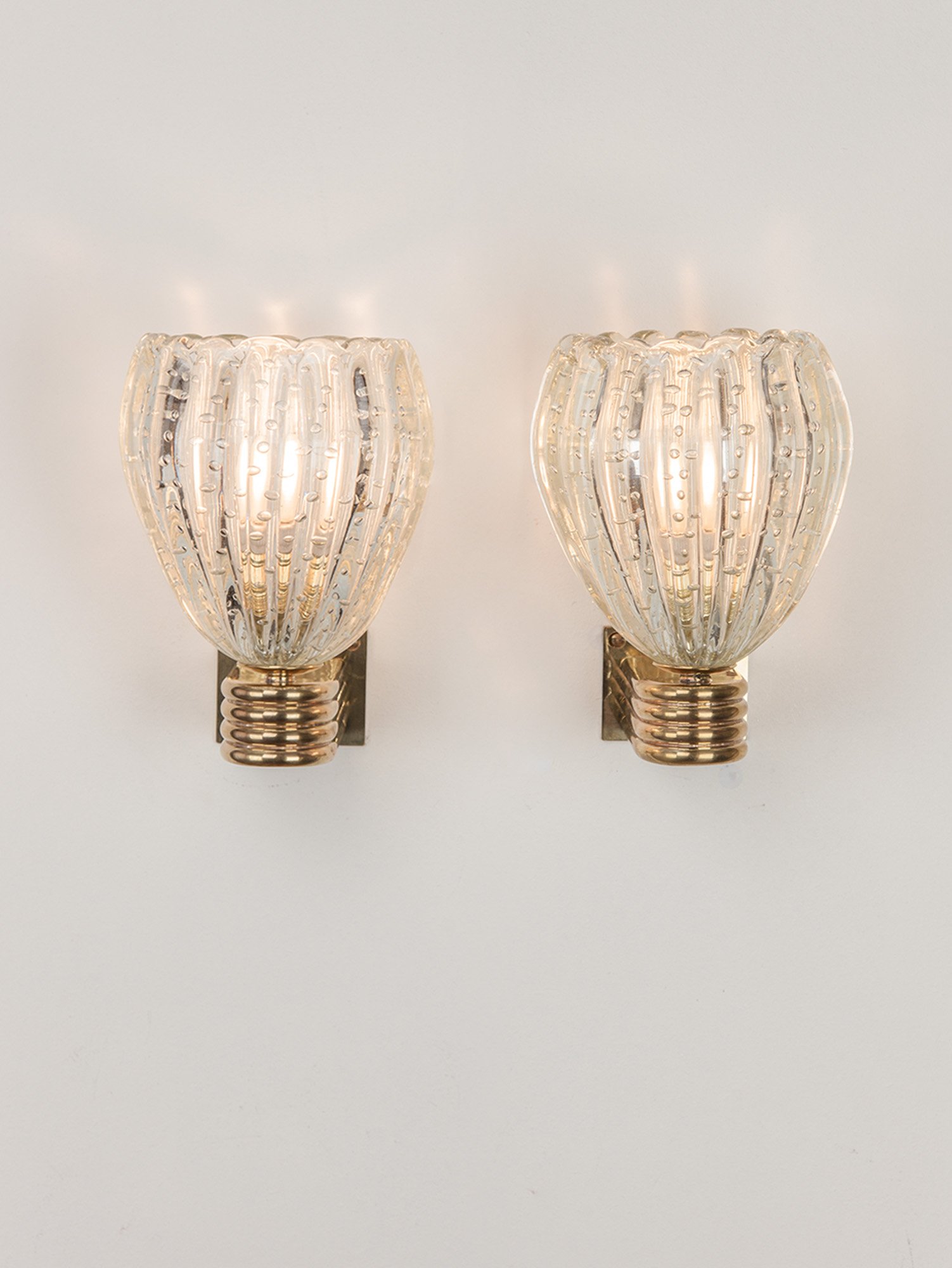 Vintage Bullicante Murano Sconce
