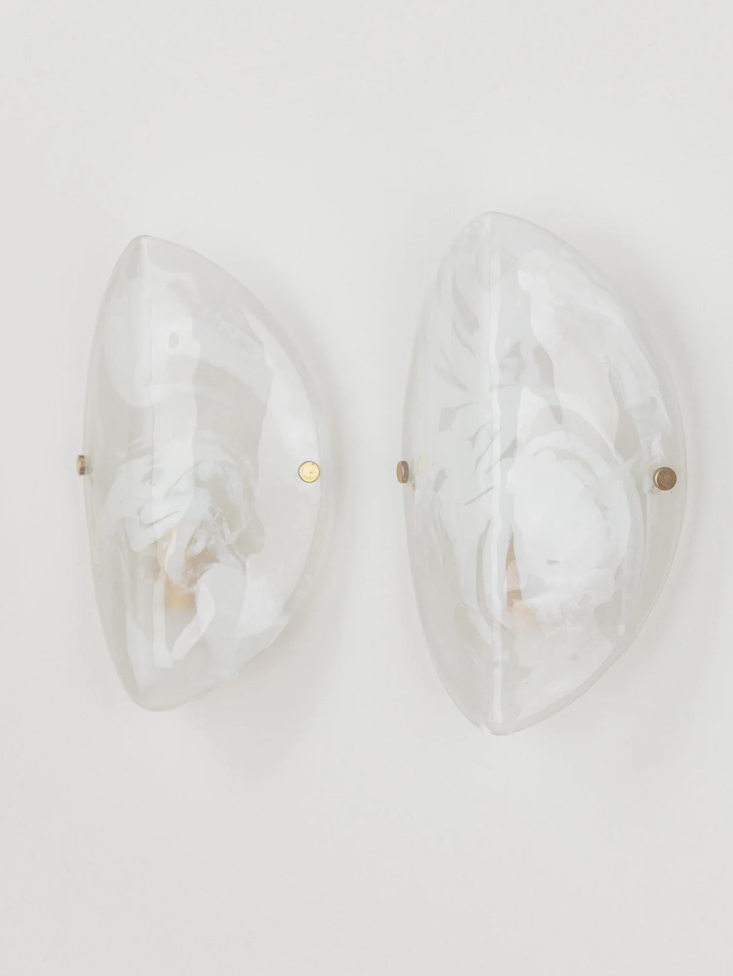 Vintage Hillebrand Murano Glass Wall Lights