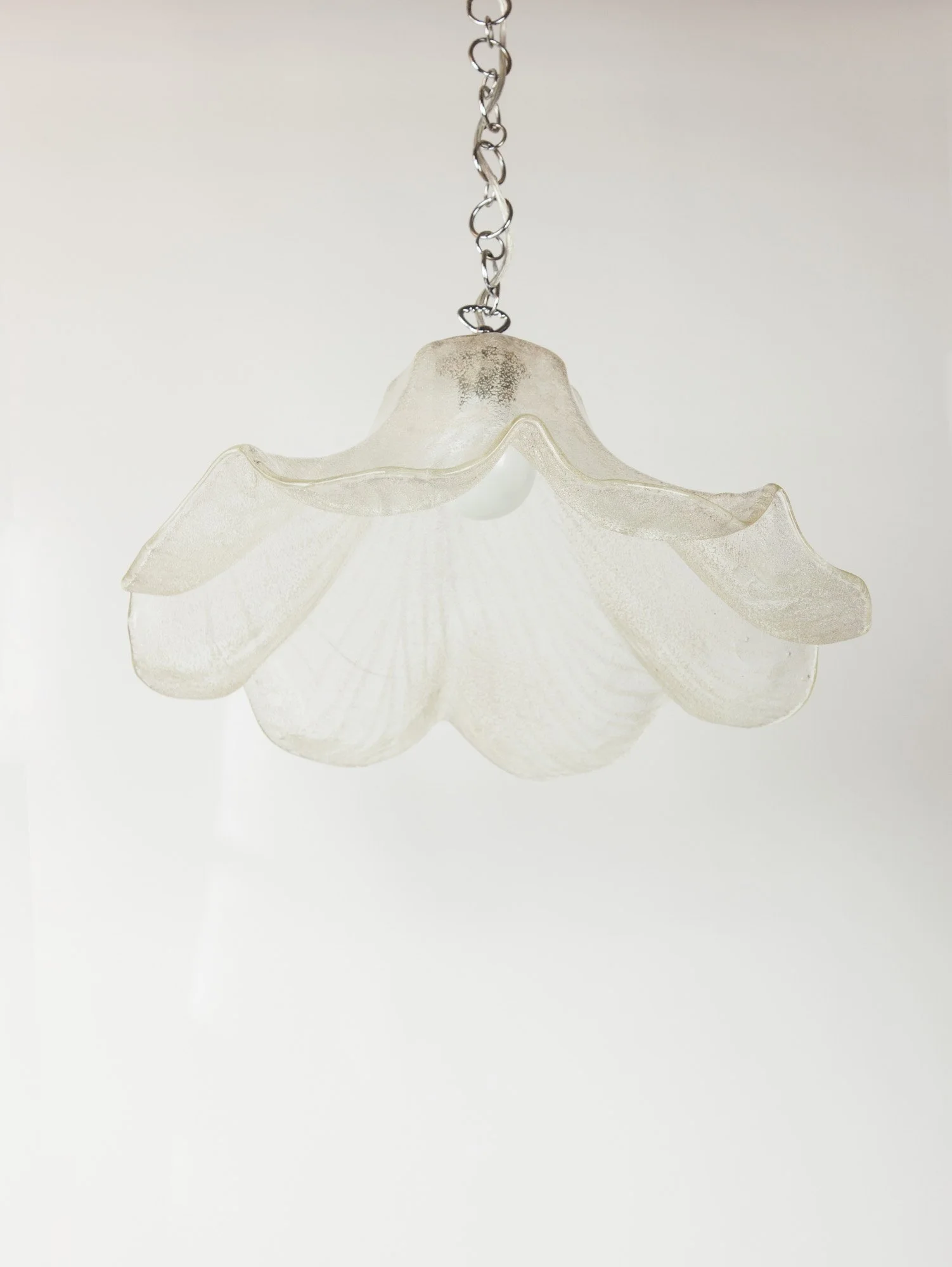 Vintage Italian Murano Glass Fazzoletto Ceiling Pendant