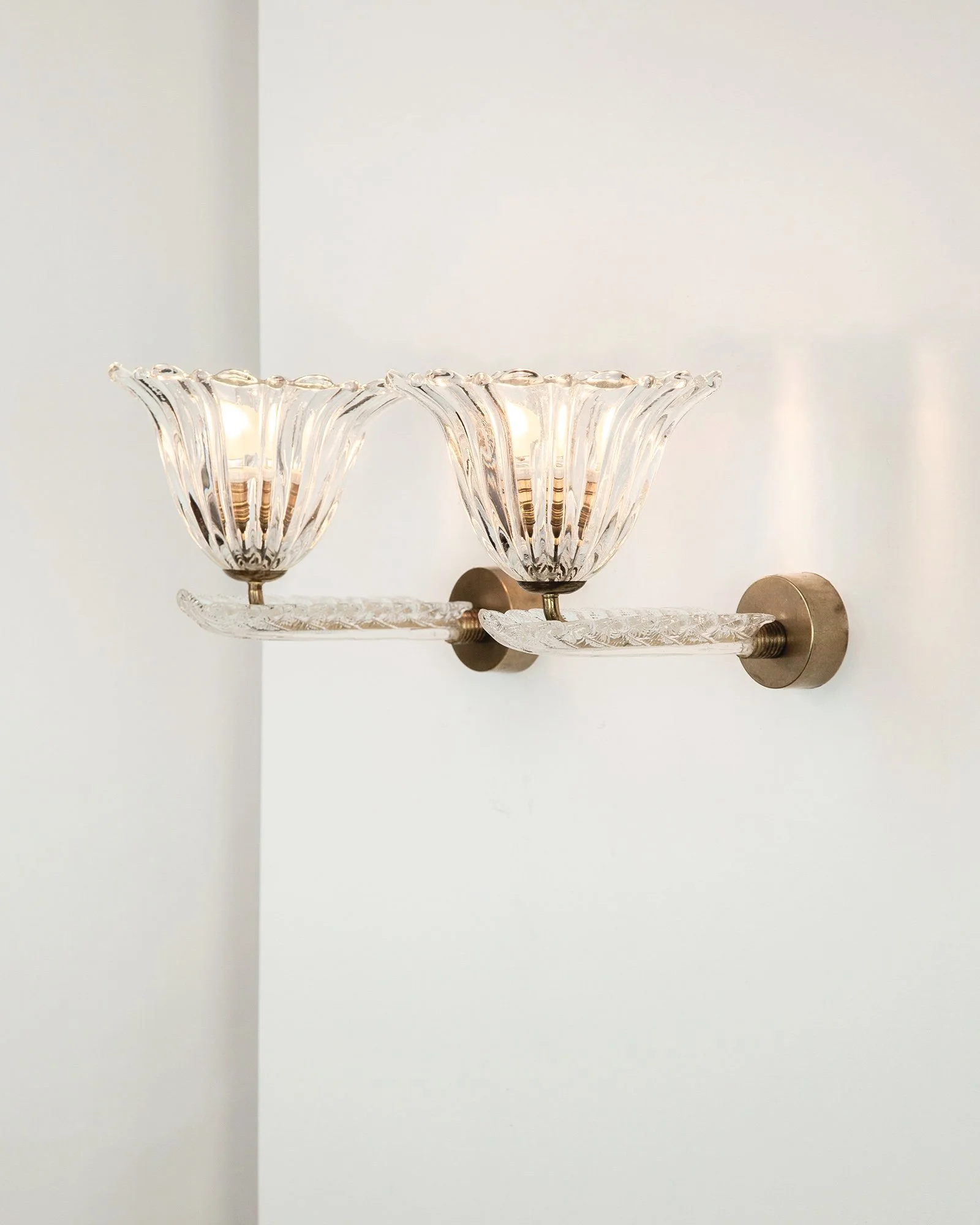 Vintage Italian Murano Barovier Sconces