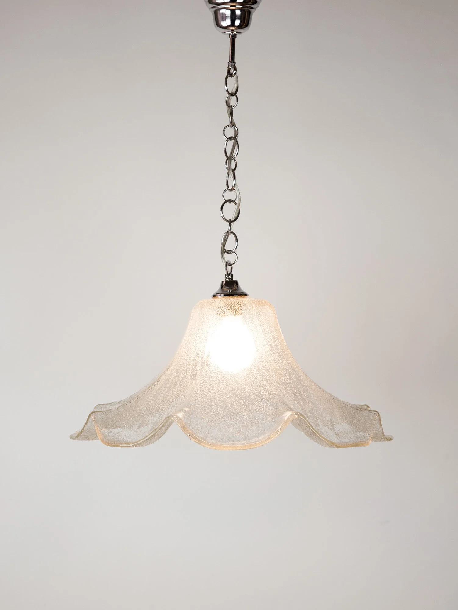 Vintage Italian Murano Glass Fazzoletto Ceiling Pendant