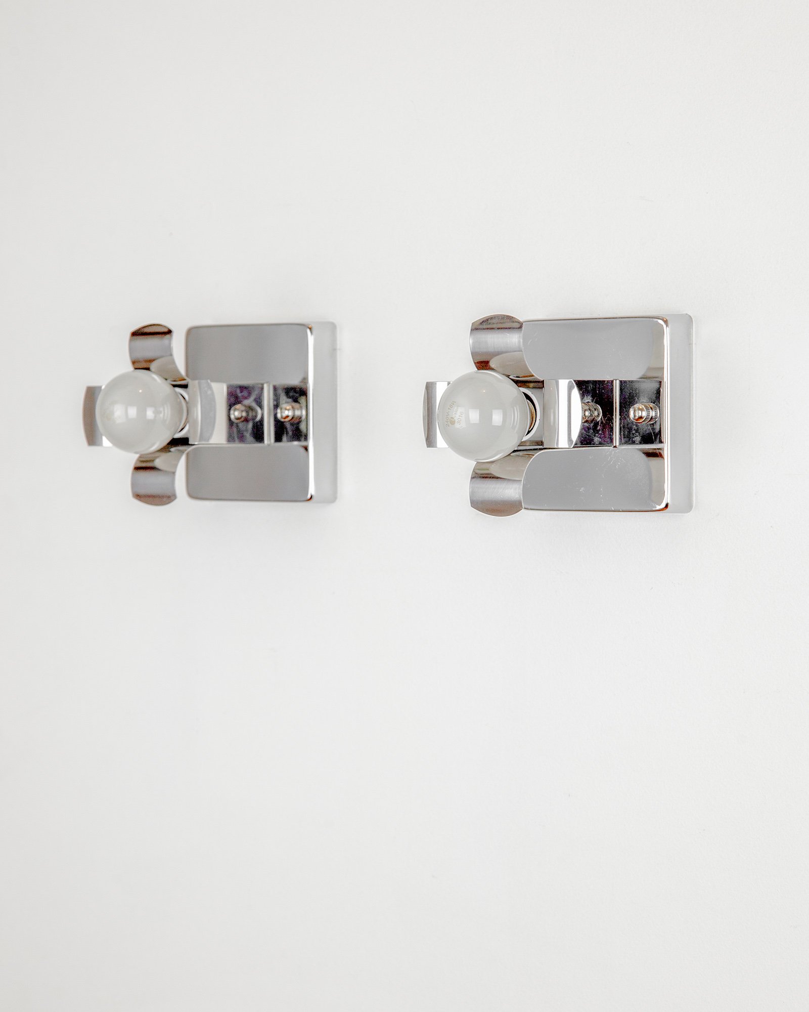Italian Vintage Chrome Wall Light