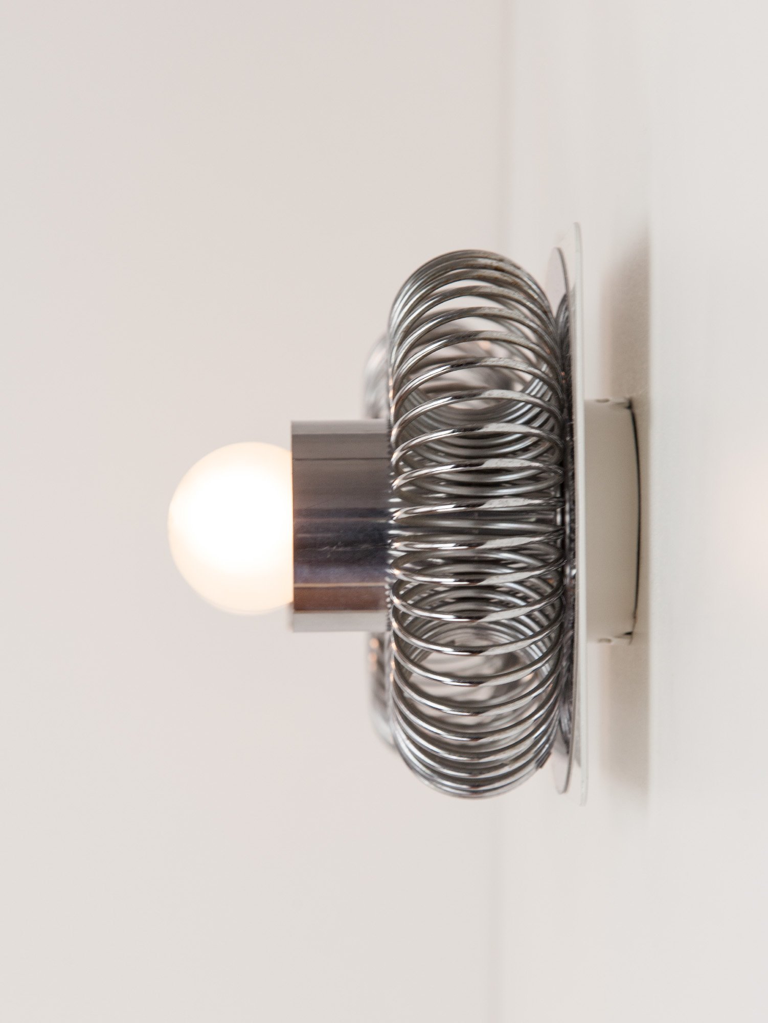 Pair of Spring Sconce by Andrea Lazzari for Morosini, Italy, 1960s