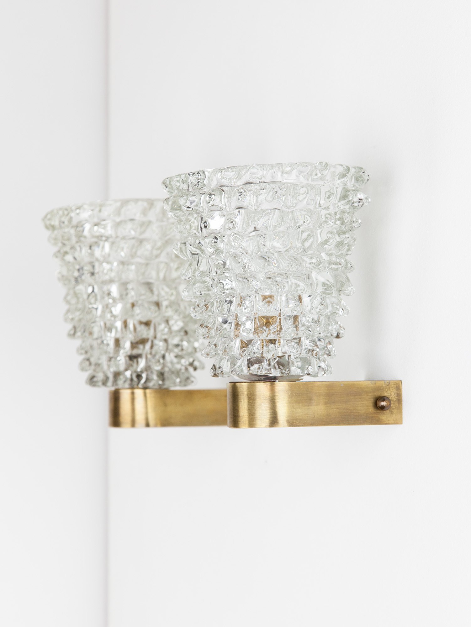 Pair of Barovier Rostrato Wall Lights, Italy, 1950s